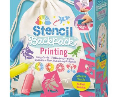 Saco Mochila para Pintar Kidzmaker Stencil Backpack Printing - 4M | Sig Toys on Sale