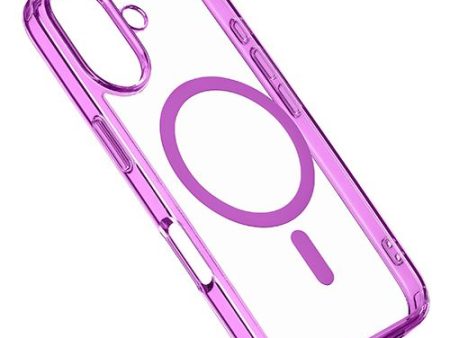 Capa Cellular Line Iconic Mag para iPhone 16 Plus - Transparente   Rosa For Discount