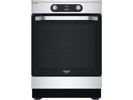 Fogão Hotpoint HS68IQ8CHX E | Elétrico | 85x60x60 cm | 4 Zonas | A | Aço inoxidável Online Sale