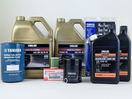 Yamaha VF200 VF225 VF250 SHO 20 Hour Service Maintenance Kit - Yamalube 5W-30 - All Models Hot on Sale