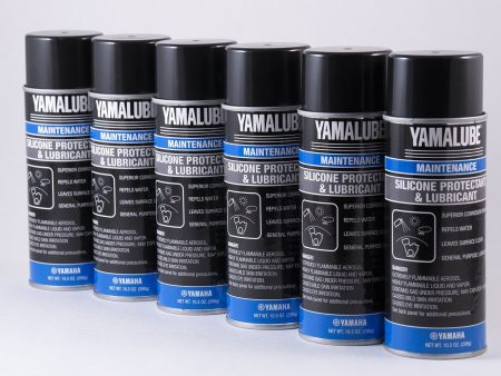 Yamaha - Yamalube Marine Silicone Spray Lubricant - 10.5 oz. - 6-Pack - ACC-SLCNS-PR-AY Hot on Sale