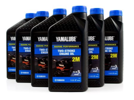 Yamalube 2M TCW3 2 Stroke Marine Oil Quart - LUB-2STRK-M1-12 - 6-Pack Fashion