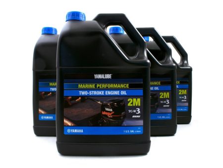 Yamalube 2M TCW3 2 Stroke Marine Oil Gallon - LUB-2STRK-M1-04 - 4-Pack Online Hot Sale