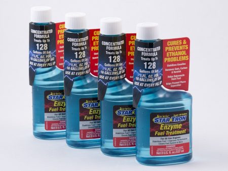 Starbrite - Star Tron Enzyme Fuel Treatment - Concentrated Gas Formula - 8 oz. - 4 Pack - 93008 Online Sale