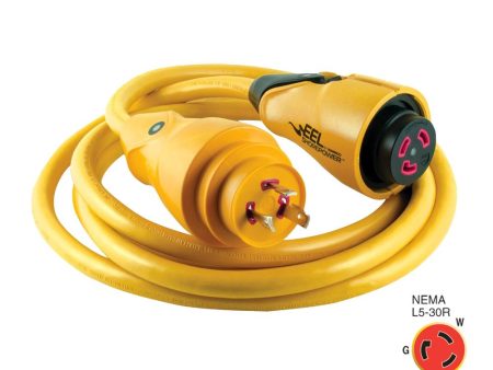 Marinco CS30-12 EEL 30A 125V Shore Power Cordset - 12  - Yellow - CS30-12 Cheap