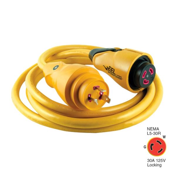 Marinco CS30-12 EEL 30A 125V Shore Power Cordset - 12  - Yellow - CS30-12 Cheap