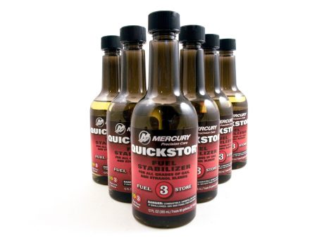 Mercury - Quickstor Fuel Stabilizer - 12oz. - 6-Pack - 92-8M0047932 on Sale