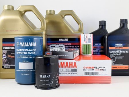 Yamaha VF200 VF225 VF250 SHO 100 Hour Service Maintenance Kit with Cooling - Yamalube 5W-30 - LA Models Only on Sale