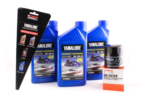 Yamaha Yamalube Boat PWC Waverunner Watercraft VX Sport Deluxe Cruiser VXR VXS V1 212 232 AR210 AR230 Oil Change Kit - LUB-10W40-WV-12 - 5GH-13440-71-00 For Cheap