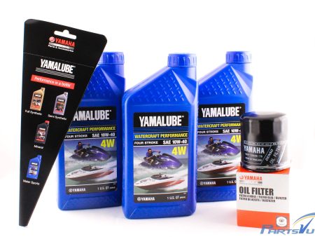 Yamaha Yamalube Boat PWC Waverunner Watercraft VX Sport Deluxe Cruiser VXR VXS V1 212 232 AR210 AR230 Oil Change Kit - LUB-10W40-WV-12 - 5GH-13440-71-00 For Cheap