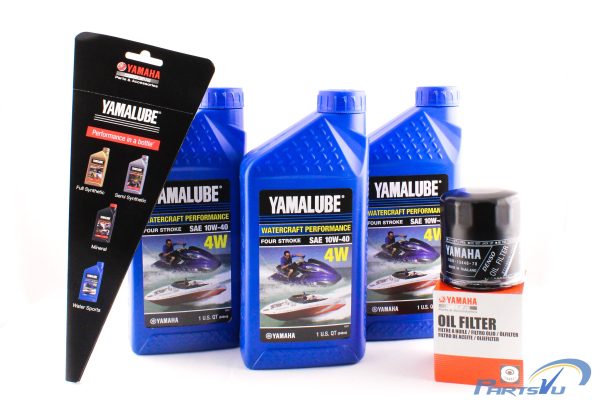 Yamaha Yamalube Boat PWC Waverunner Watercraft VX Sport Deluxe Cruiser VXR VXS V1 212 232 AR210 AR230 Oil Change Kit - LUB-10W40-WV-12 - 5GH-13440-71-00 For Cheap